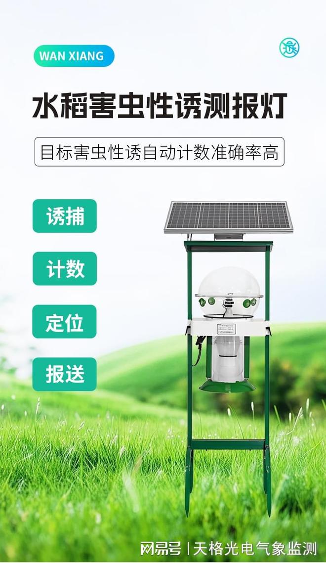 水稻田害虫性诱智能监测系统：水稻健康的智慧 “侦察兵”(图1)